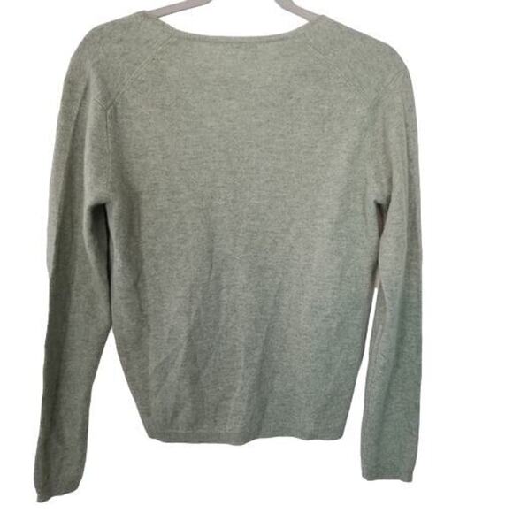 Monoprix Womens Cashmere Sweater Size M Quiet Luxury Classic Coastal Grandma - Picture 7 of 7